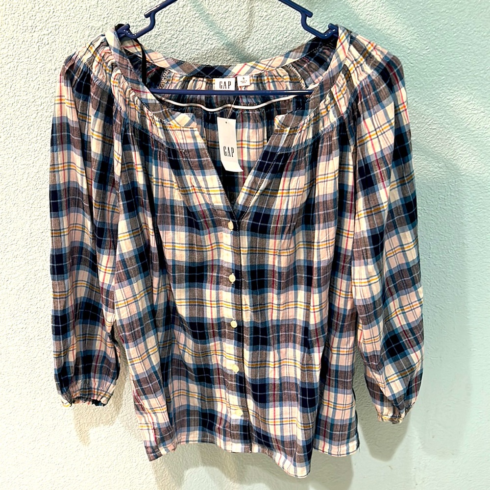 Gap Puffy Sleeve Blouse